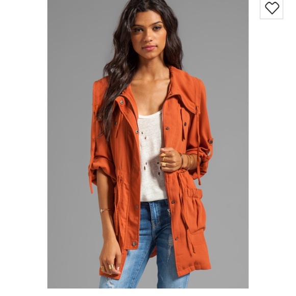 Minkpink revolve anorak rust jacket NWOT - Picture 7 of 7